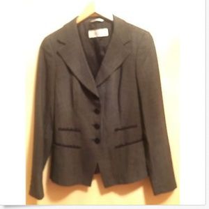 MAXMARA 100% Virgin Wool Black Jacket SZ 6